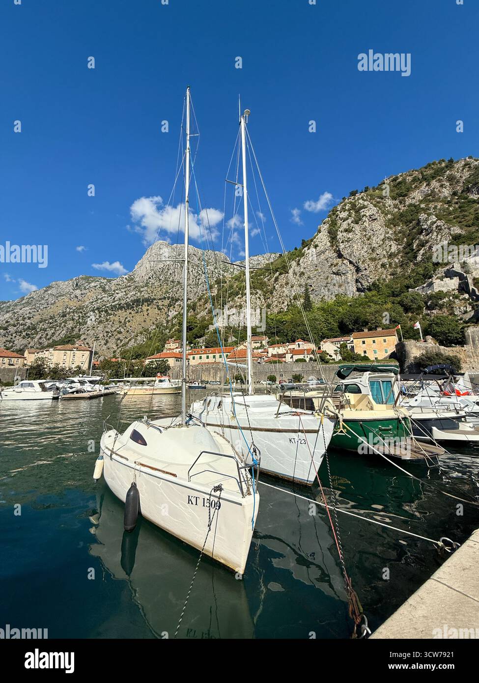 The Bay of Kotor, Kotor, Montenegro. - Smartphone Captured Stock Image