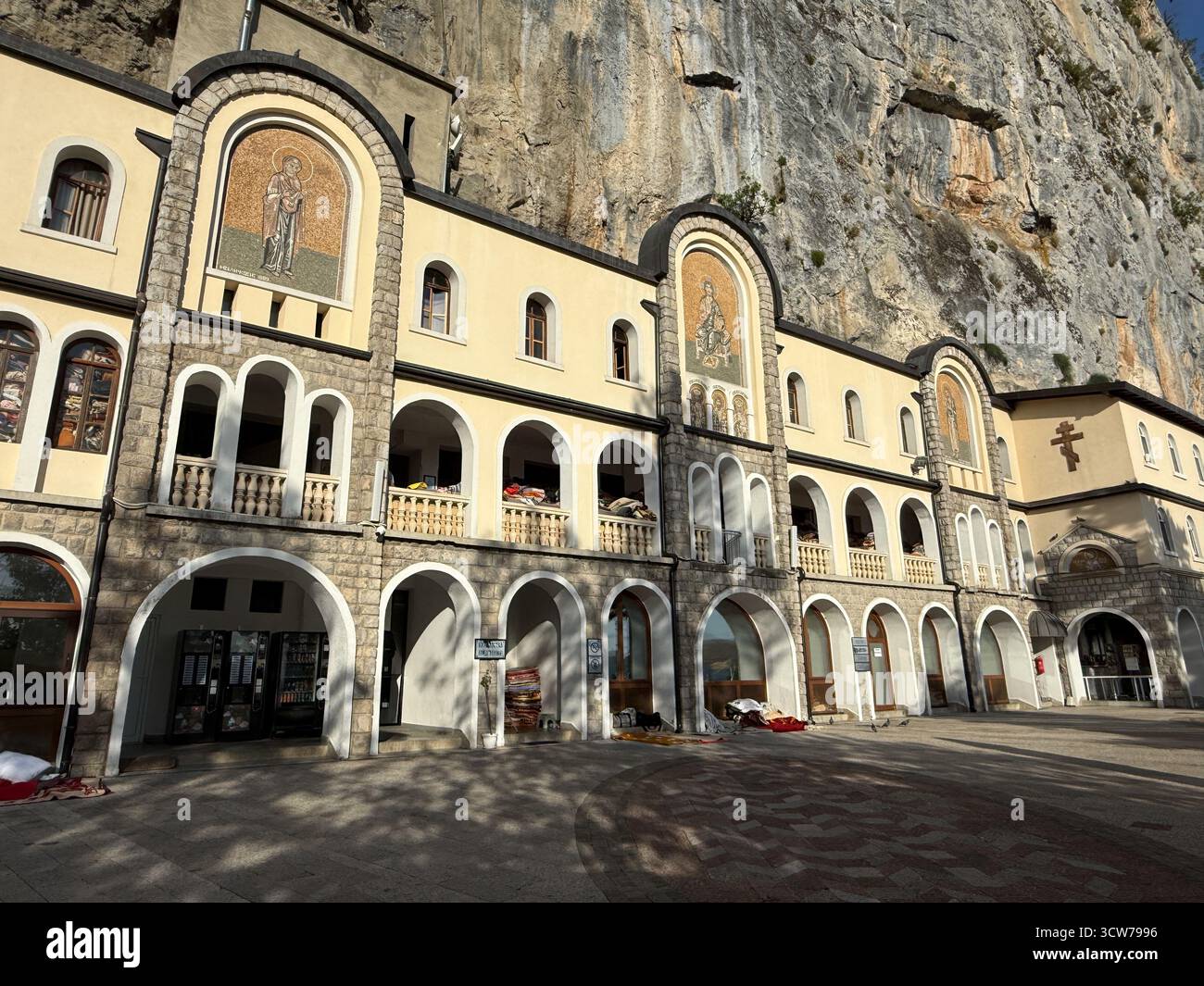 Ostrog Orthodox Monastery, Montenegro. - Smartphone Captured Stock Image