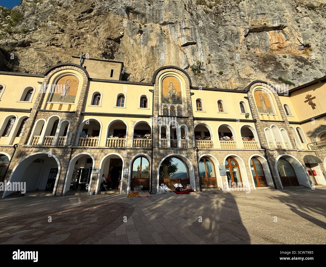 Ostrog Orthodox Monastery, Montenegro. - Smartphone Captured Stock Image