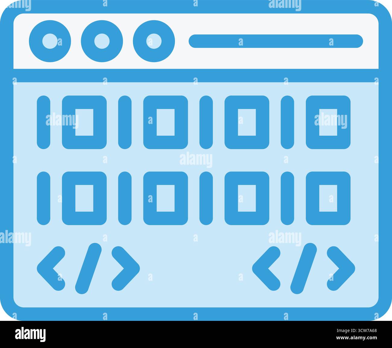 Coding Vector Icon Design Illustration Stock Vector