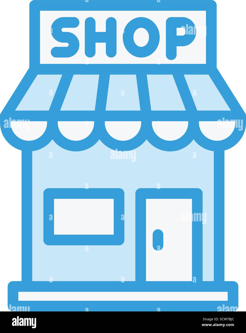 Shop Vector Icon Design Illustration Stock Vector