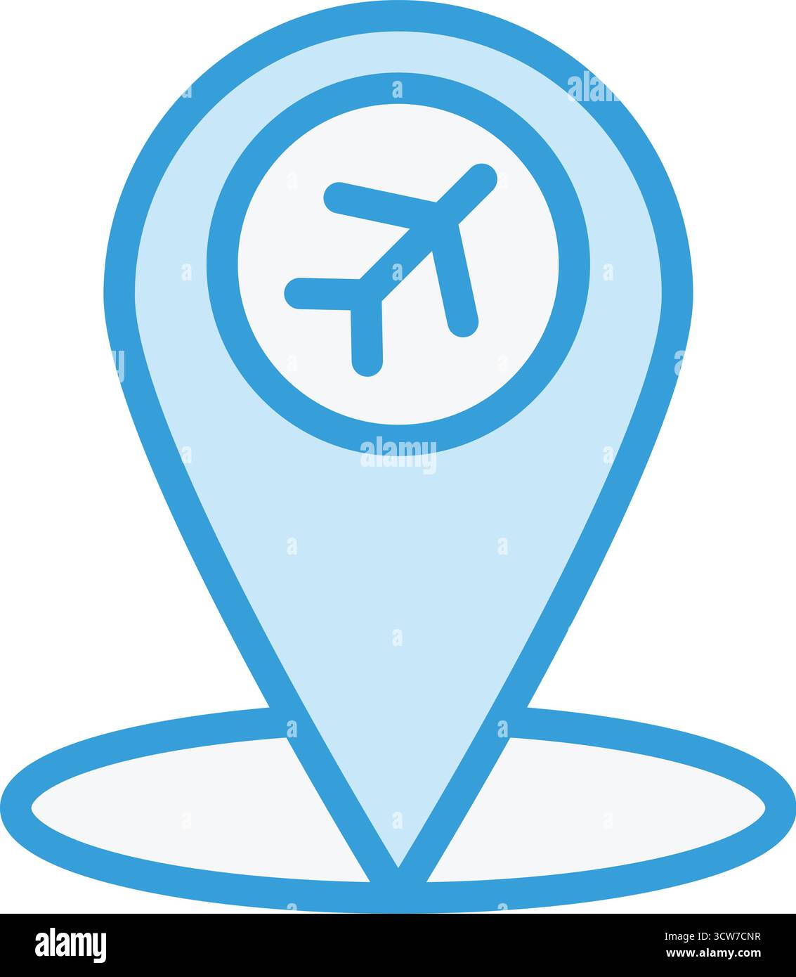 Airport location Vector Icon Design Illustration Stock Vector Image ...