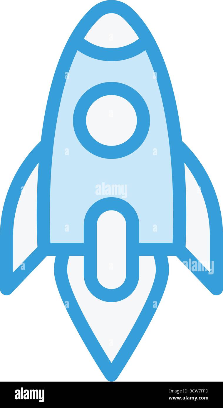 Launch Vector Icon Design Illustration Stock Vector