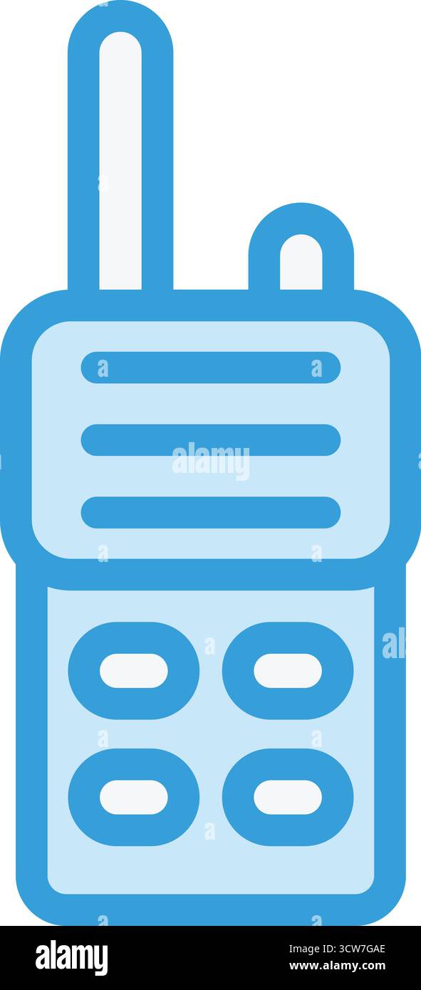 Walkie talkie Vector Icon Design Illustration Stock Vector