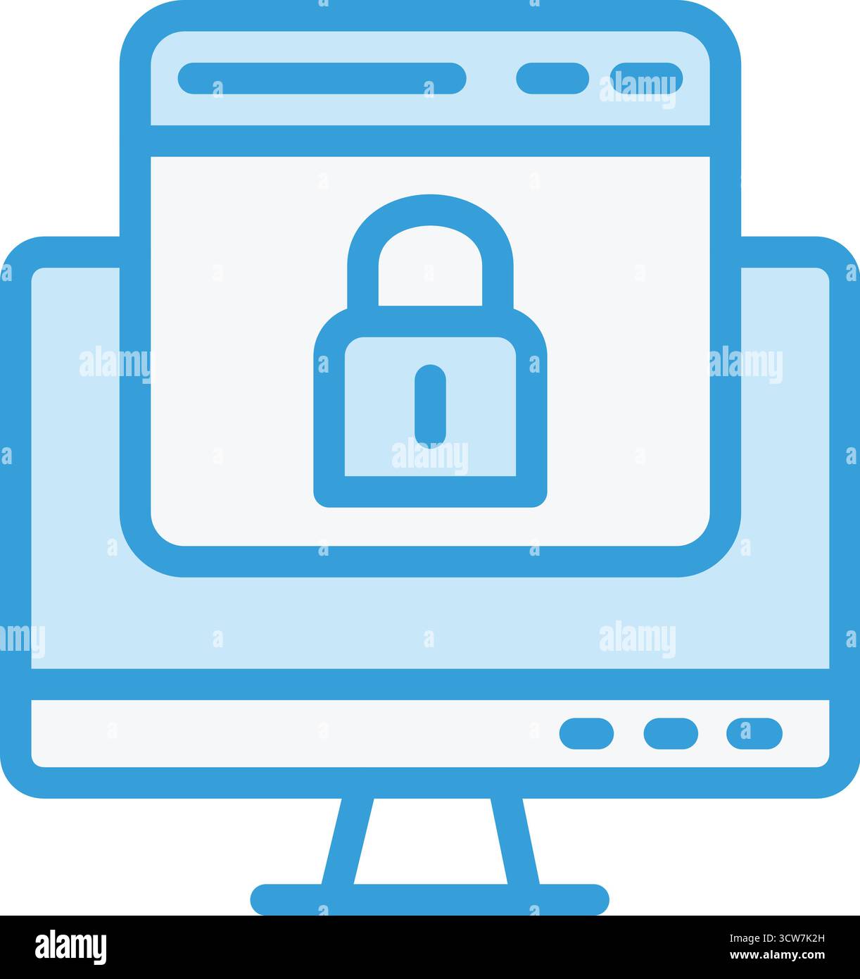 Web security Vector Icon Design Illustration Stock Vector