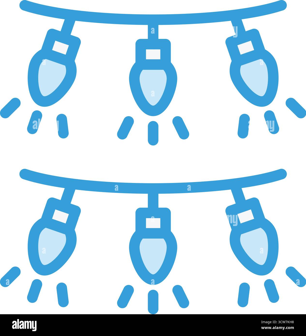 Garland Vector Icon Design Illustration Stock Vector
