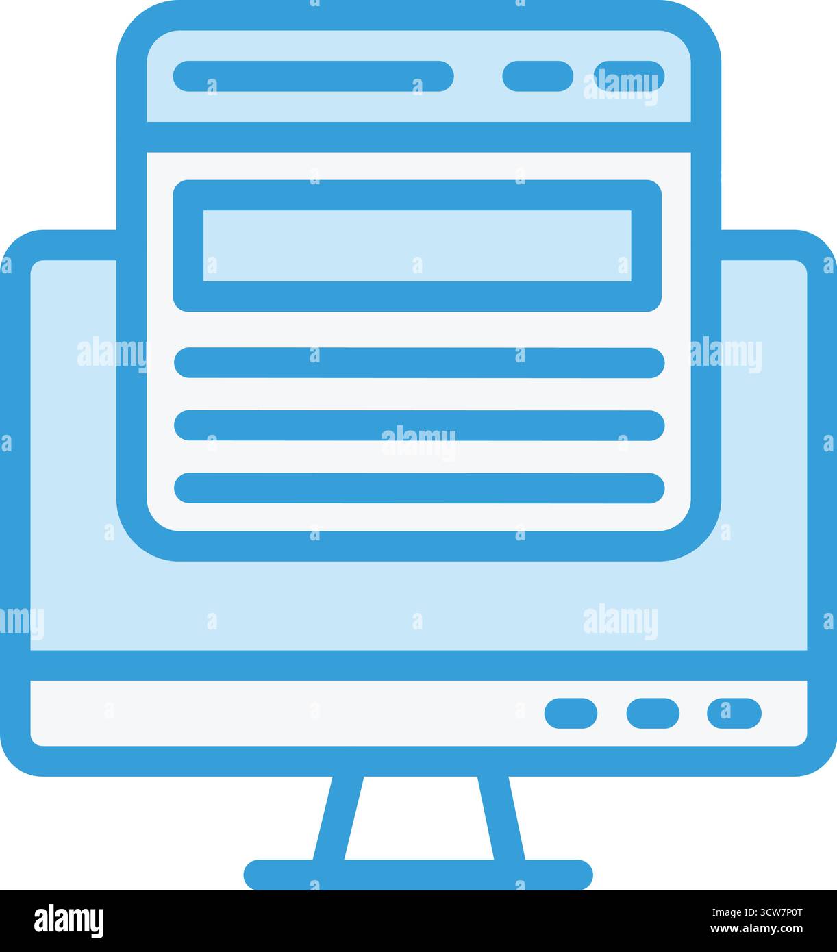 Web page Vector Icon Design Illustration Stock Vector