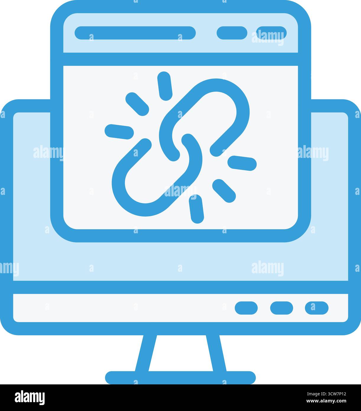 Web link Vector Icon Design Illustration Stock Vector