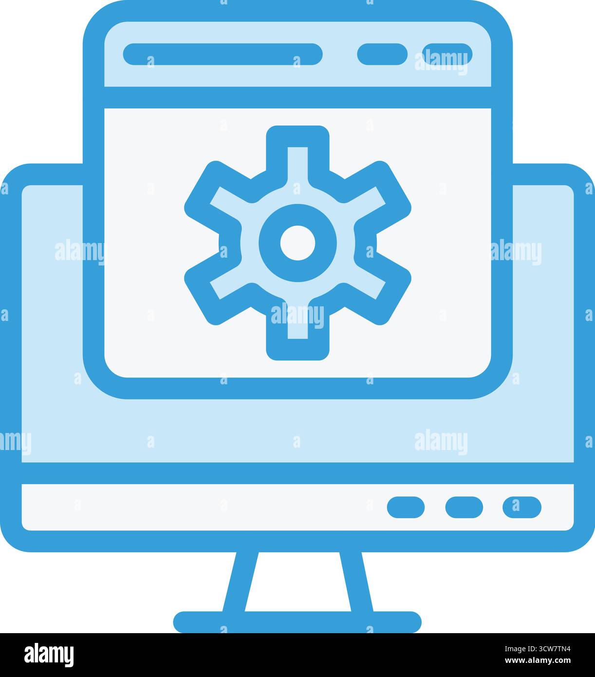 Web setting Vector Icon Design Illustration Stock Vector