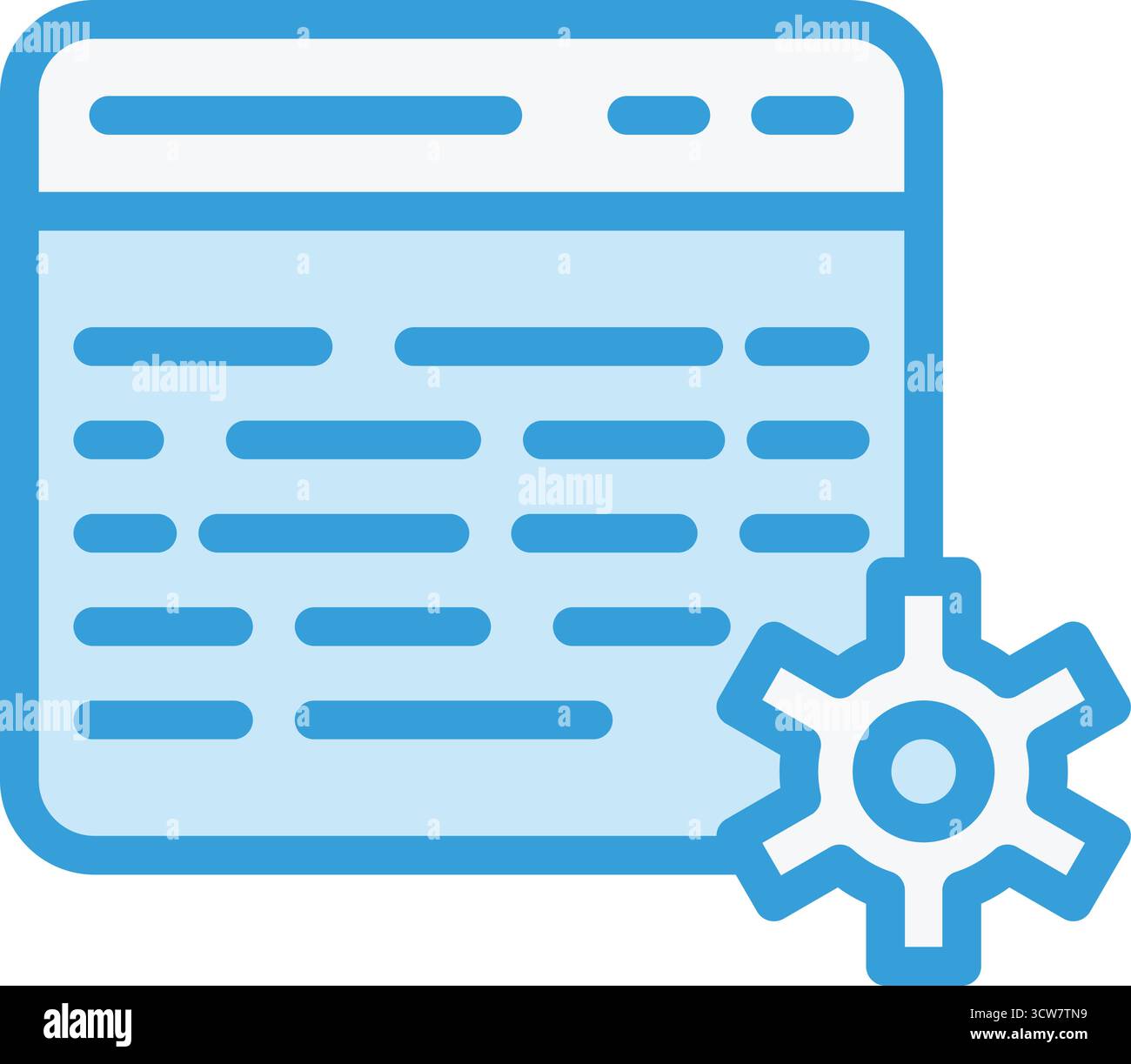 Web setting Vector Icon Design Illustration Stock Vector