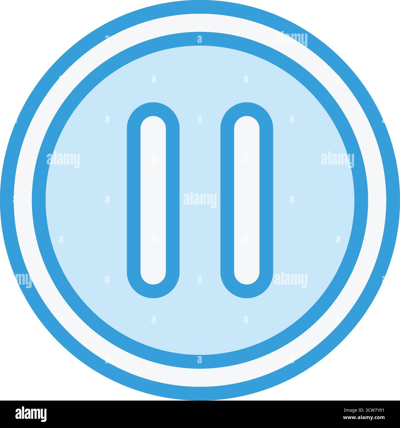 Pause button Vector Icon Design Illustration Stock Vector