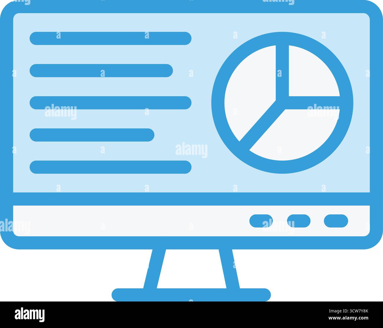 Business report Vector Icon Design Illustration Stock Vector