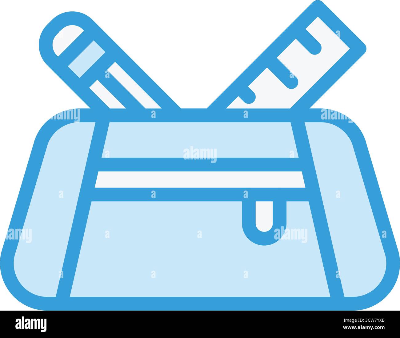 Pencil Case Vector Icon Design Illustration Stock Vector