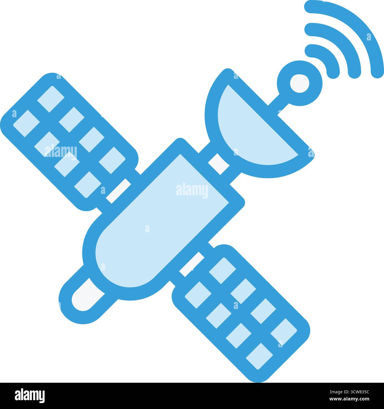 Satellite Vector Icon Design Illustration Stock Vector