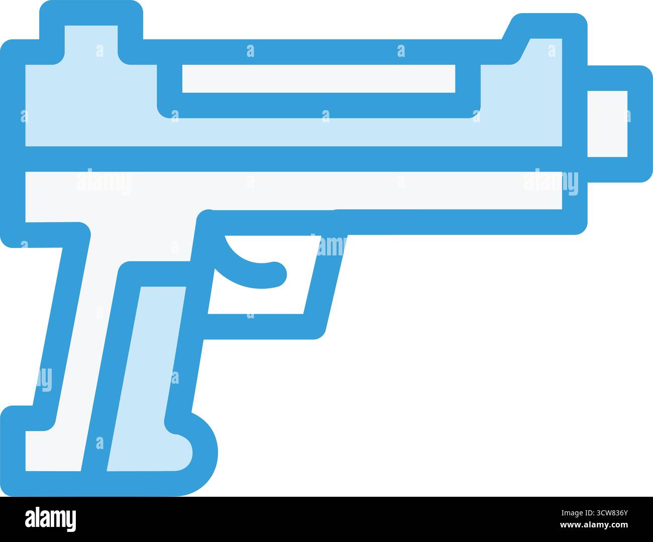 Pistol Vector Icon Design Illustration Stock Vector Image & Art - Alamy