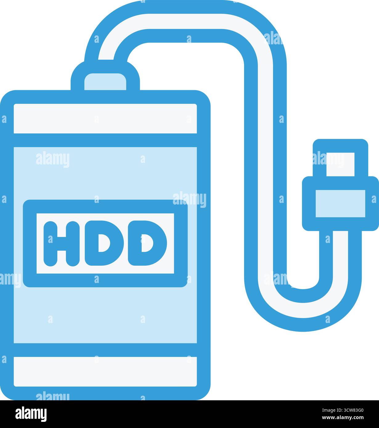 External hard drive Vector Icon Design Illustration Stock Vector