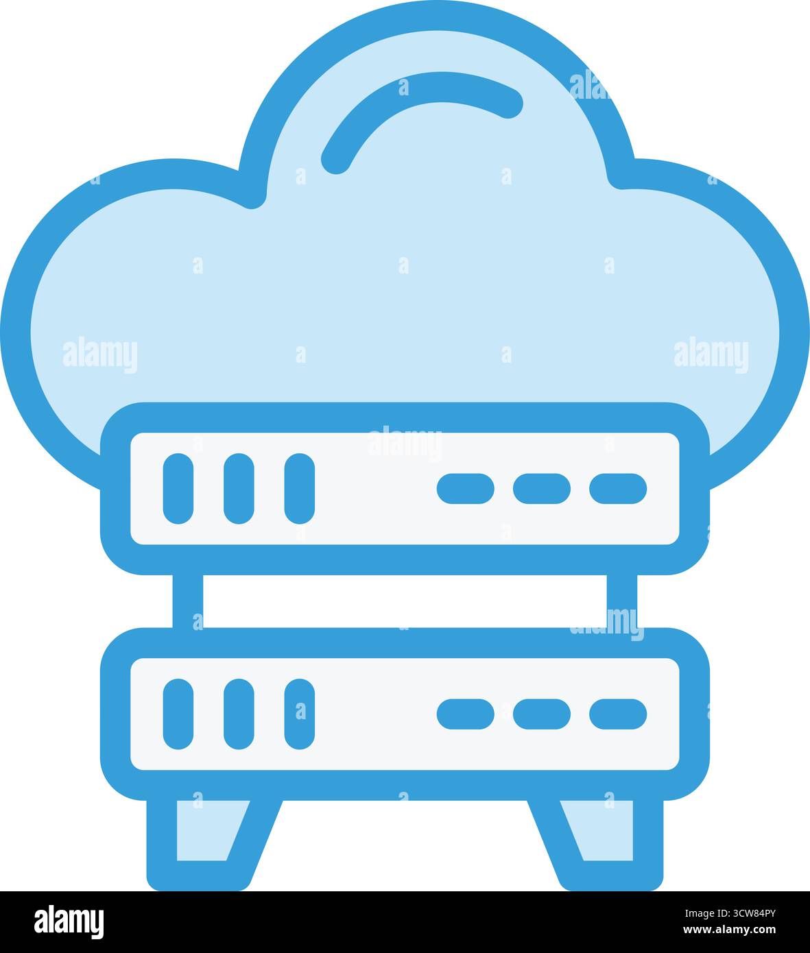 Server Storage Vector Icon Design Illustration Stock Vector