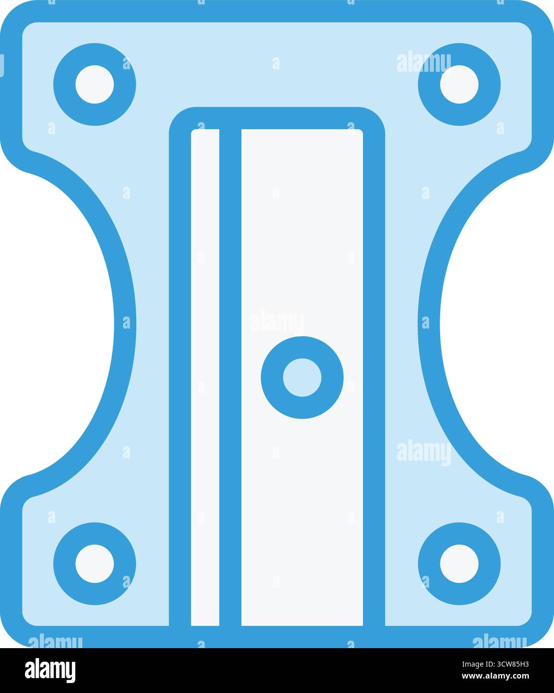 Pencil Sharpener Vector Icon Design Illustration Stock Vector