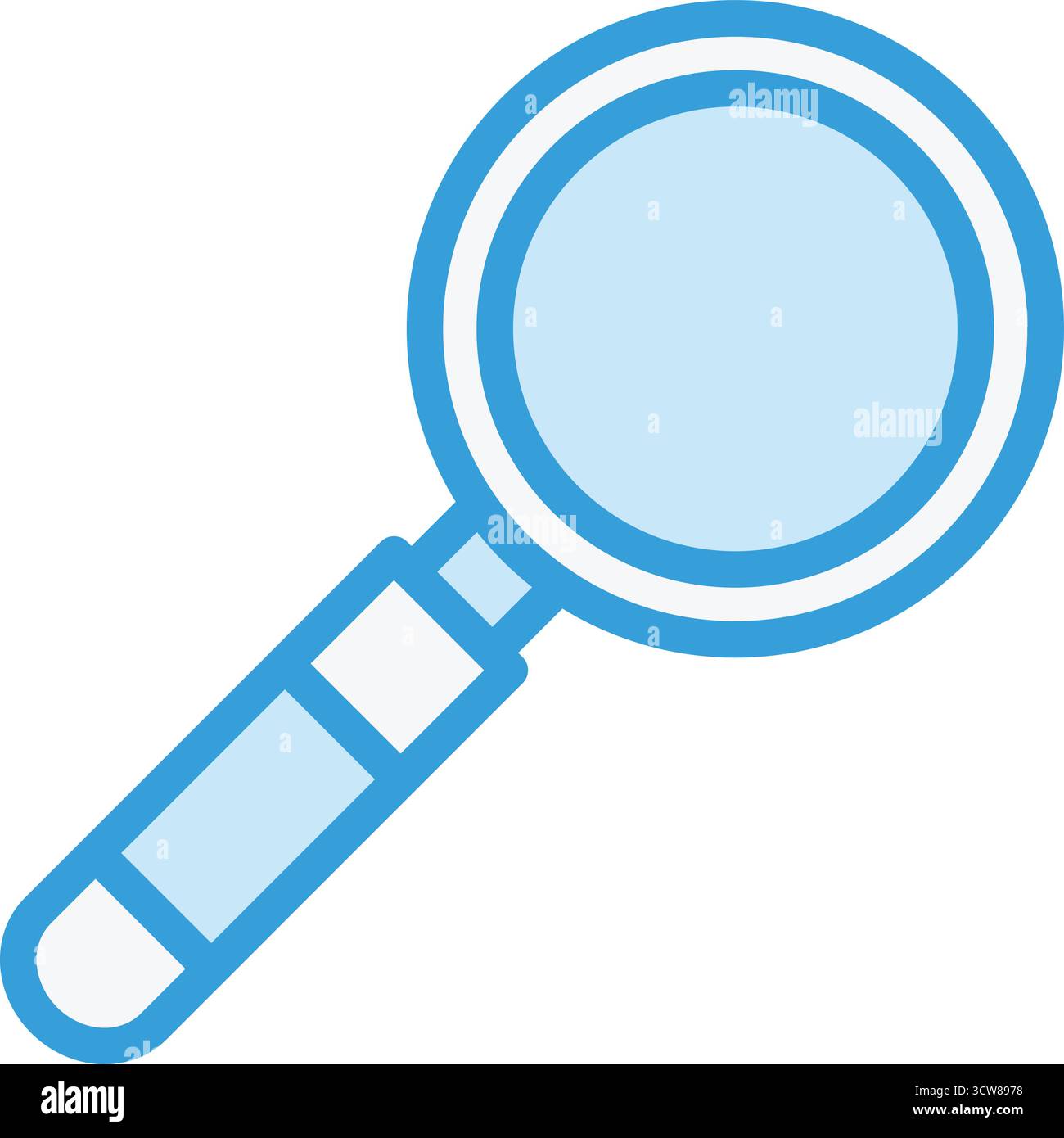 Magnifying Glass Vector Icon Design Illustration Stock Vector