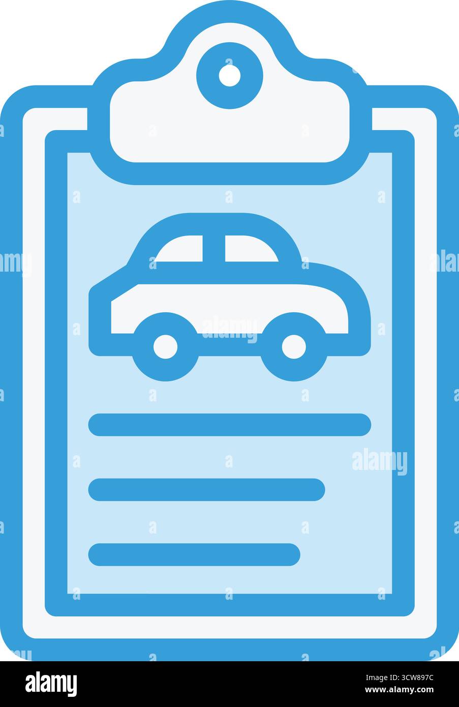 Car document Vector Icon Design Illustration Stock Vector