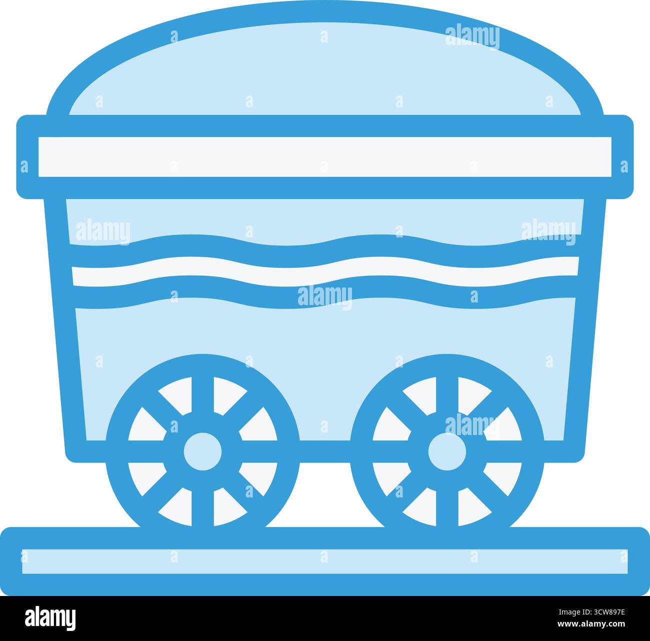 Wheelbarrow Vector Icon Design Illustration Stock Vector
