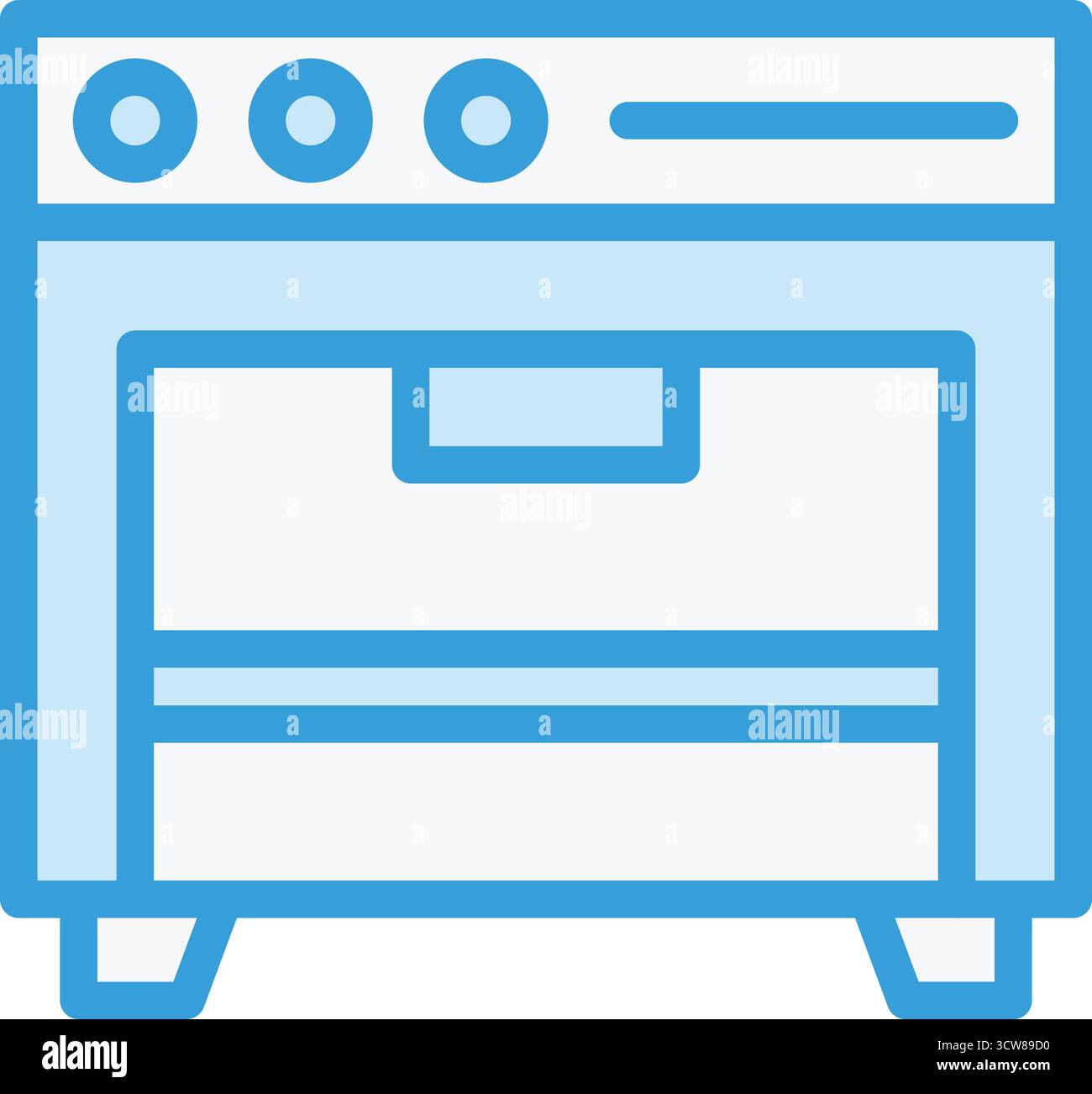 Cooking Stove Vector Icon Design Illustration Stock Vector