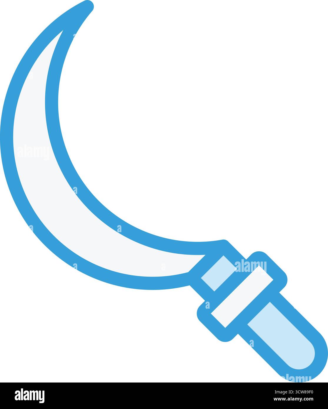 Sickle Vector Icon Design Illustration Stock Vector
