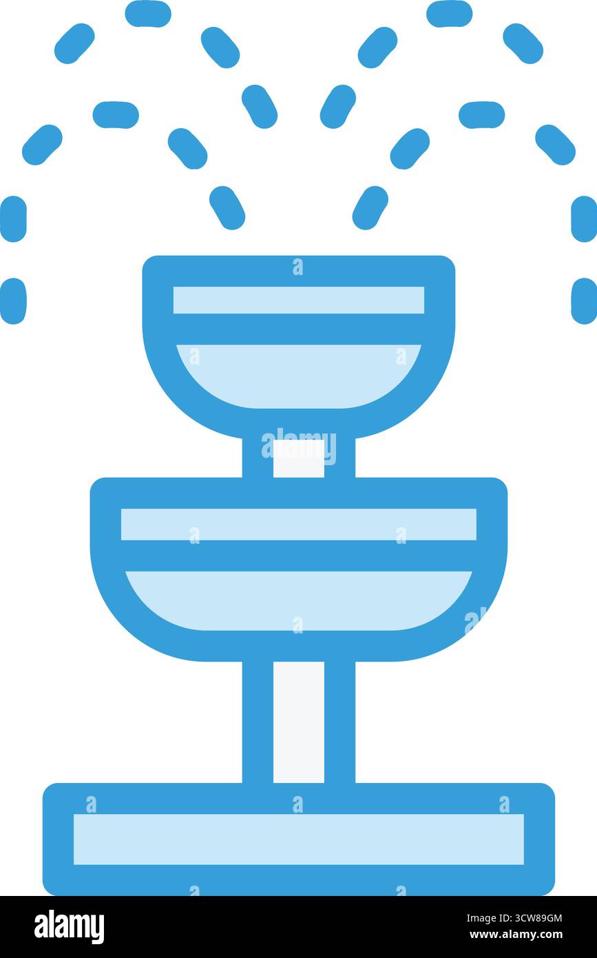 Fountain Vector Icon Design Illustration Stock Vector