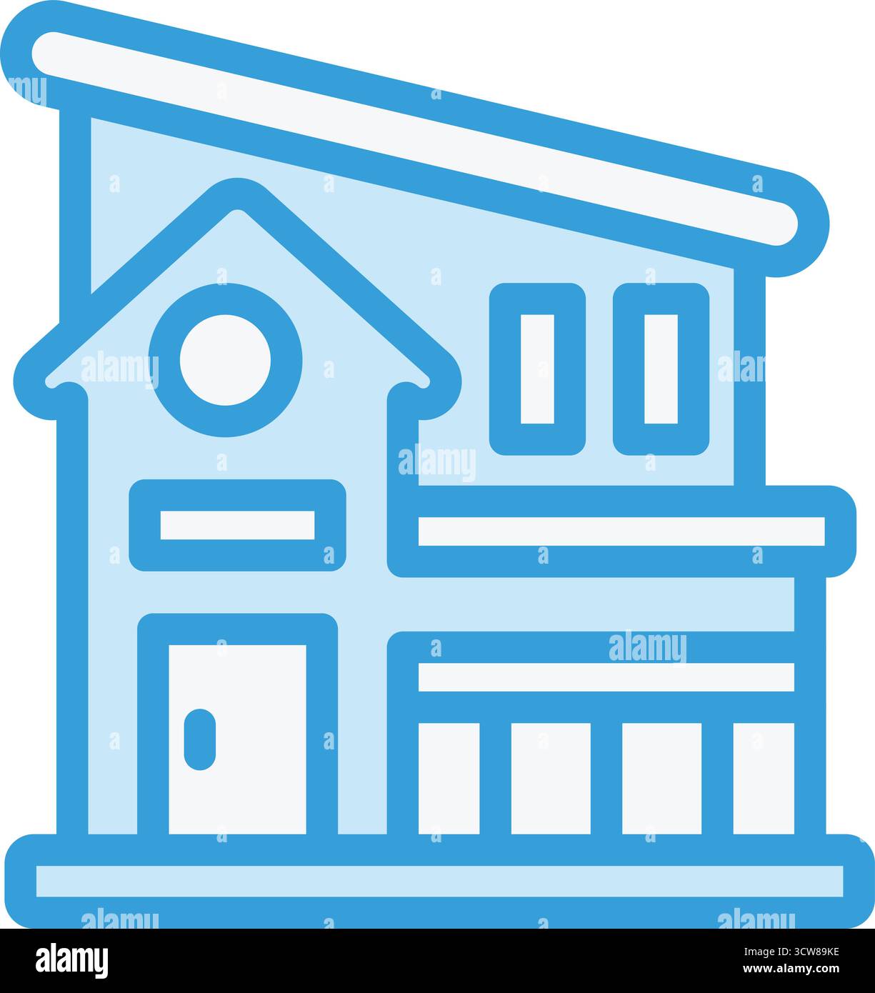 Villa Vector Icon Design Illustration Stock Vector