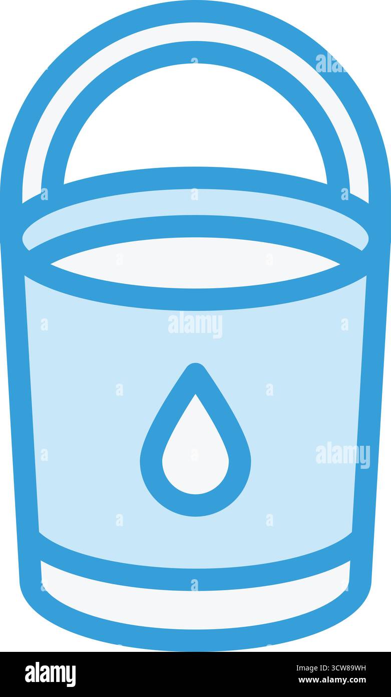 Bucket Vector Icon Design Illustration Stock Vector