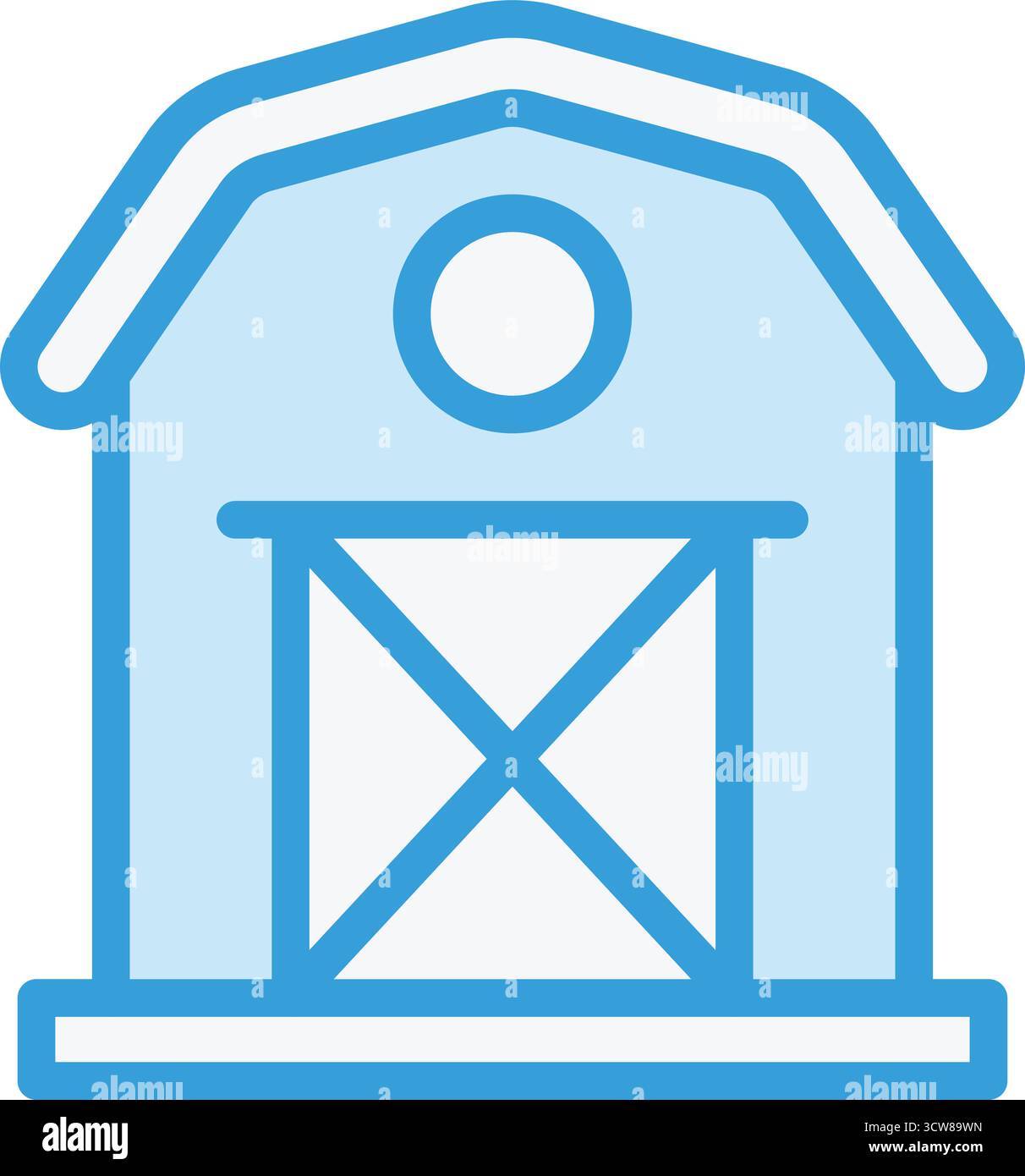Barn Vector Icon Design Illustration Stock Vector