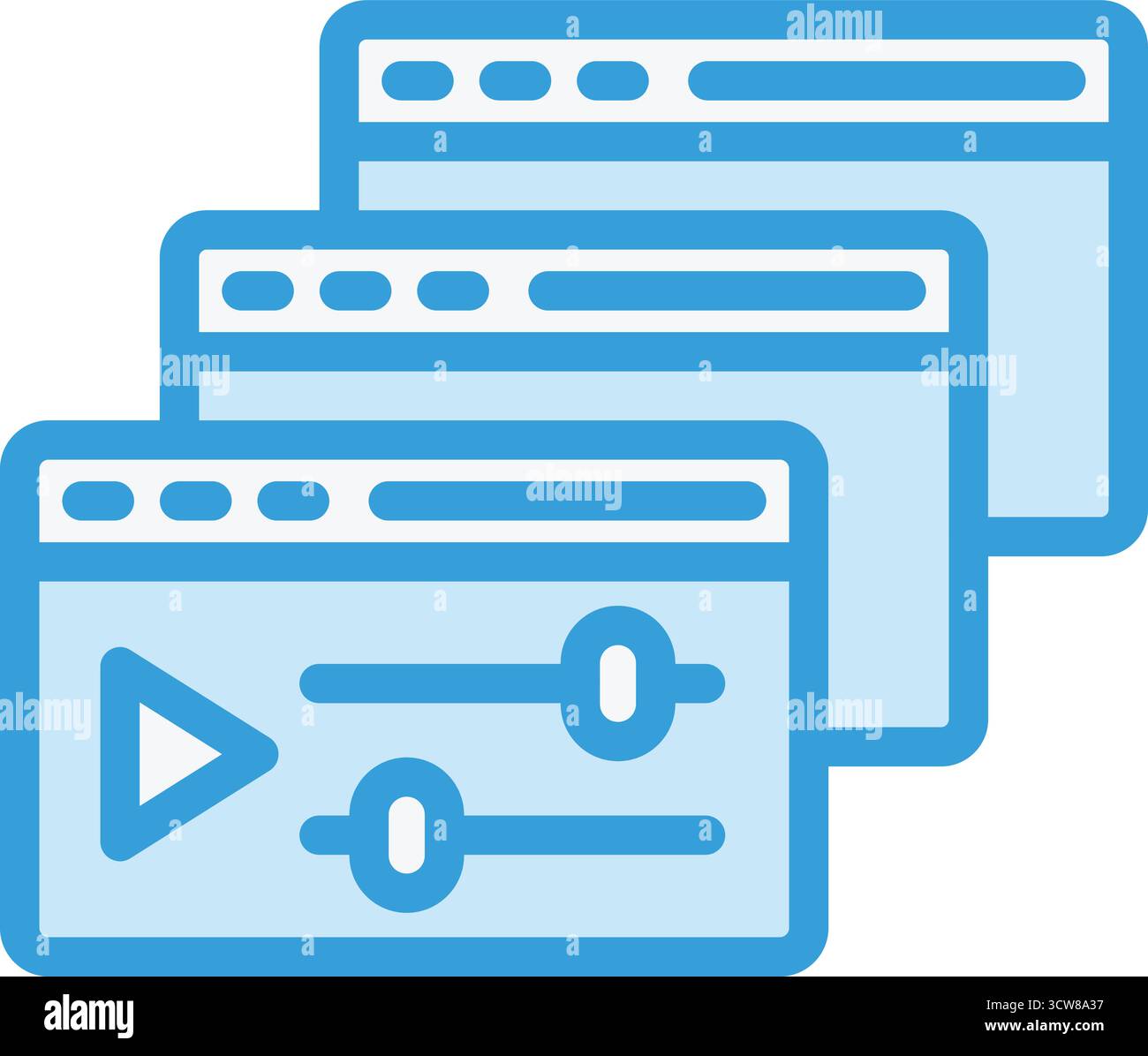 Courses Vector Icon Design Illustration Stock Vector