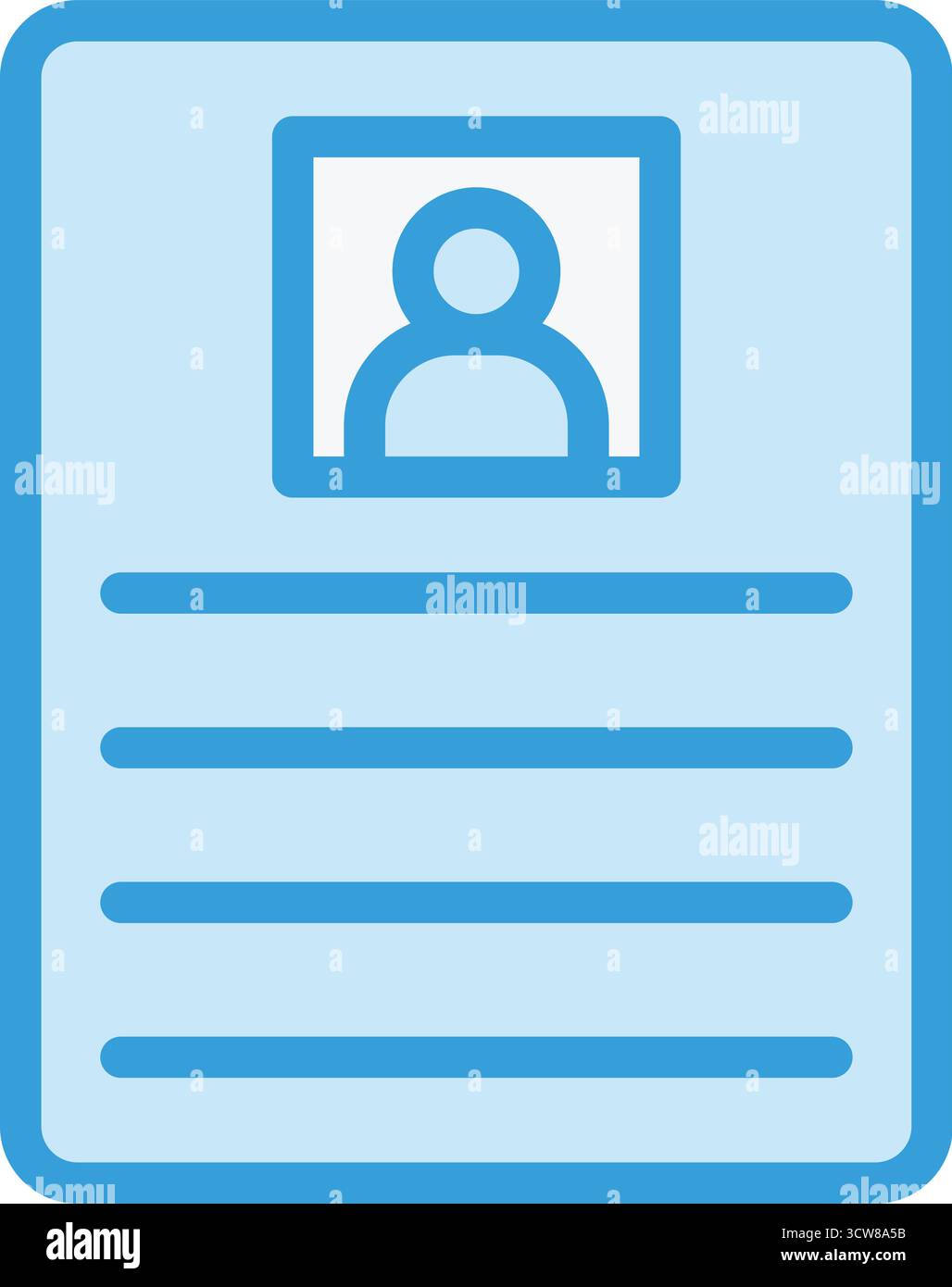 Cv Vector Icon Design Illustration Stock Vector