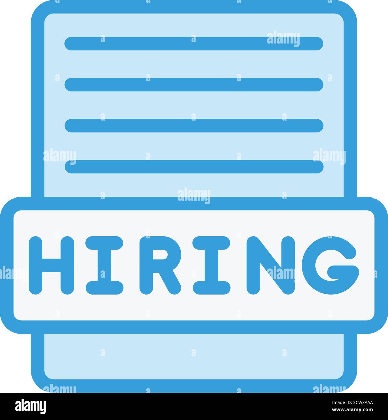 Hiring Vector Icon Design Illustration Stock Vector
