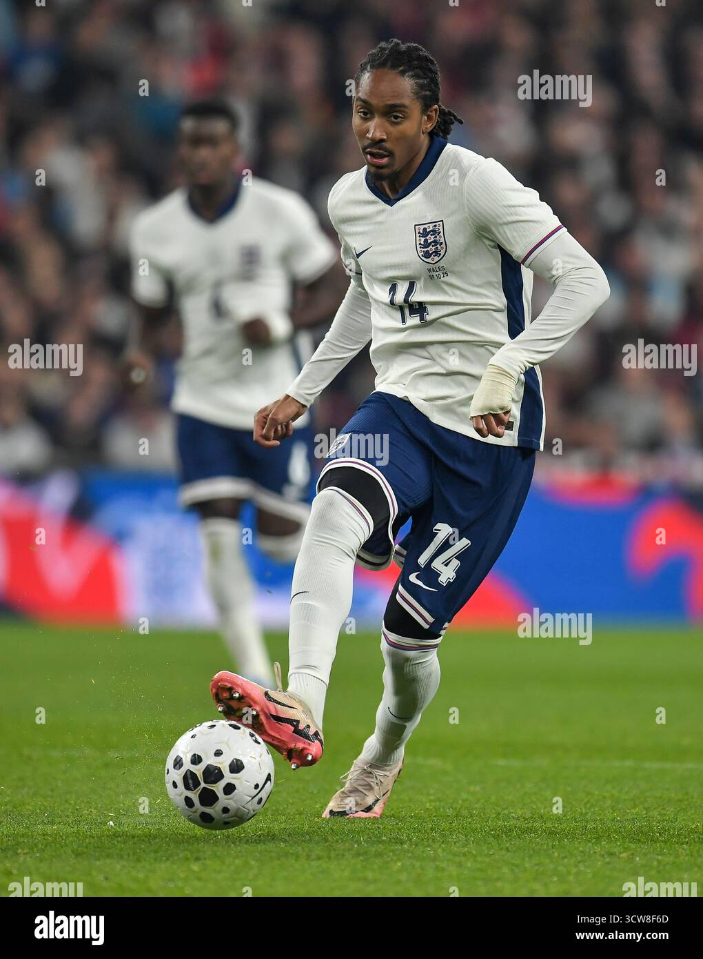 Djed Spence Of England In Action During The International Friendly Djed Spence Of England In Action During The International Friendly