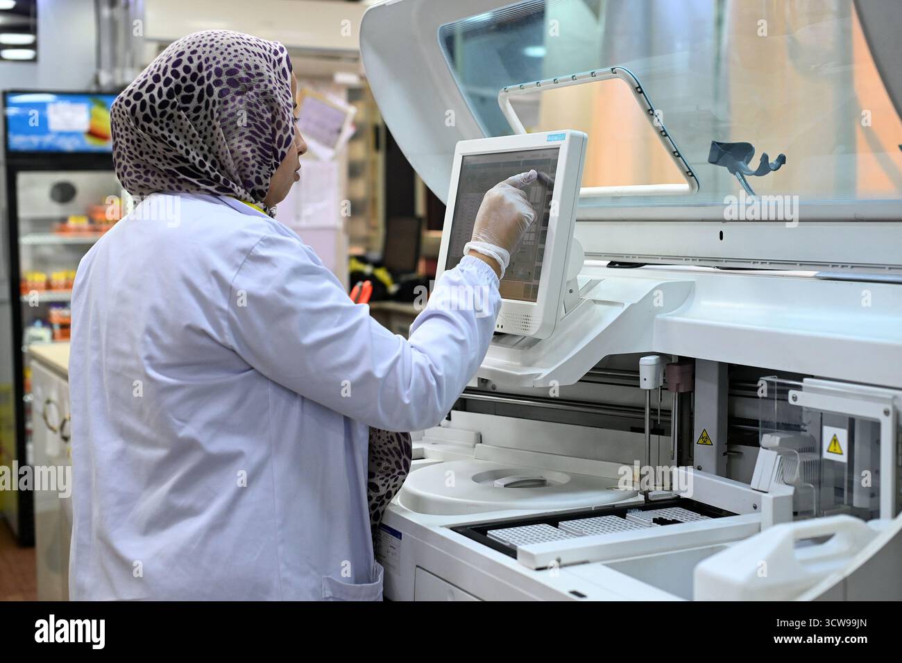 Lab Egypt Medical laboratory equipment inside Mecca Lab in Ismailia, Egypt Stock ...