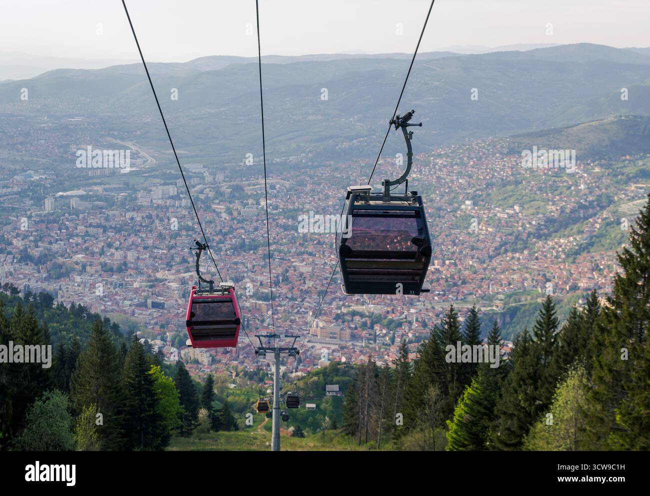 Sarajevo Cable Car i ara To Mount Trebevi Panoramic City And 