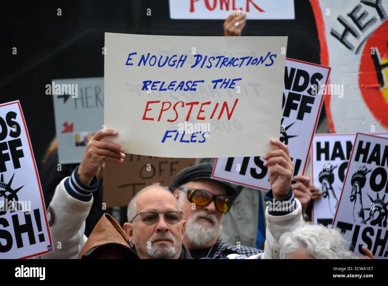 Rally in support of New York Attorney General Letitia James following her indictment by the Trump administration.  Date Taken: October 10, 2025. Stock Photo