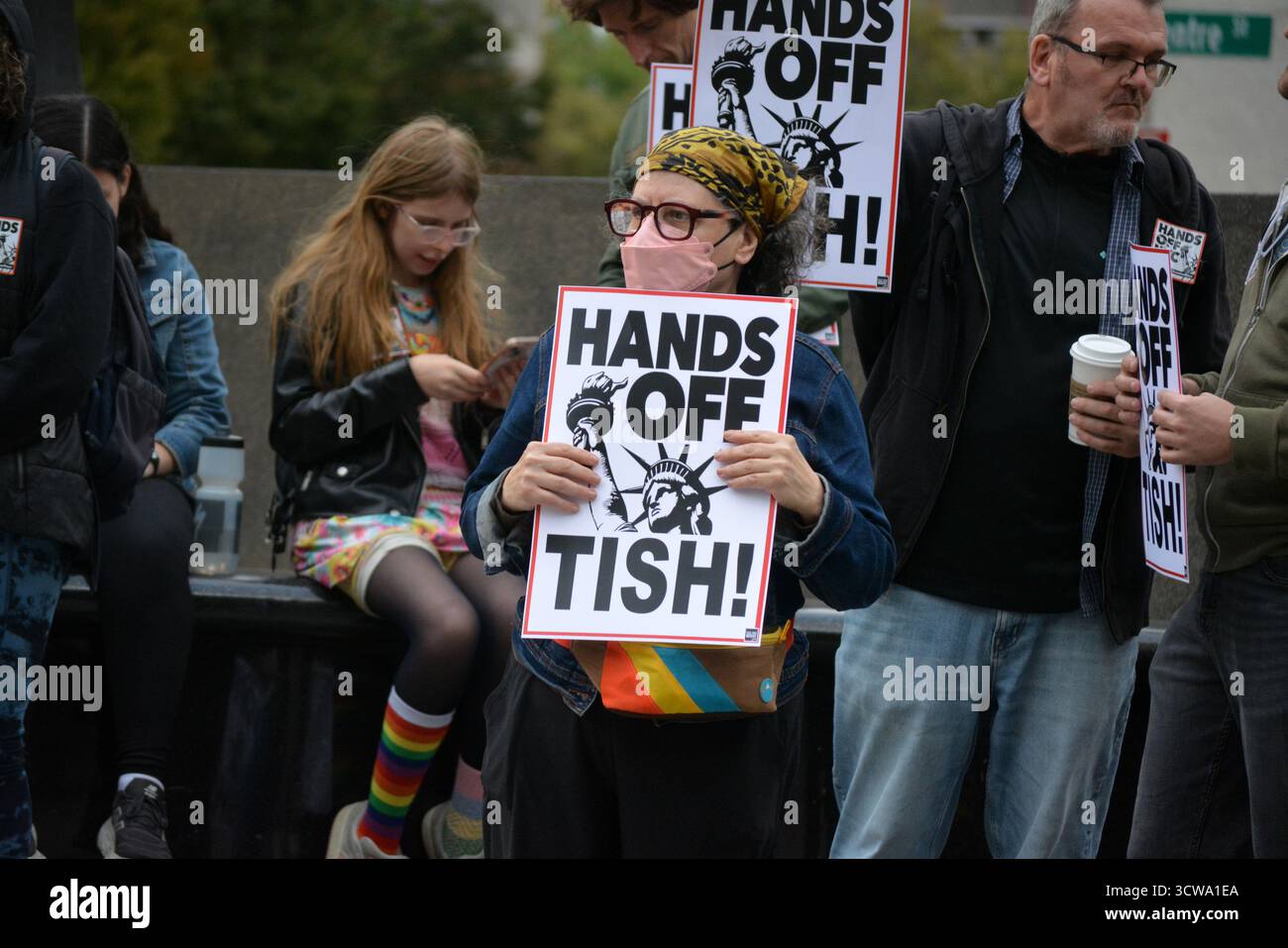Rally in support of New York Attorney General Letitia James following her indictment by the Trump administration. Date Taken: October 10, 2025. Stock Photo
