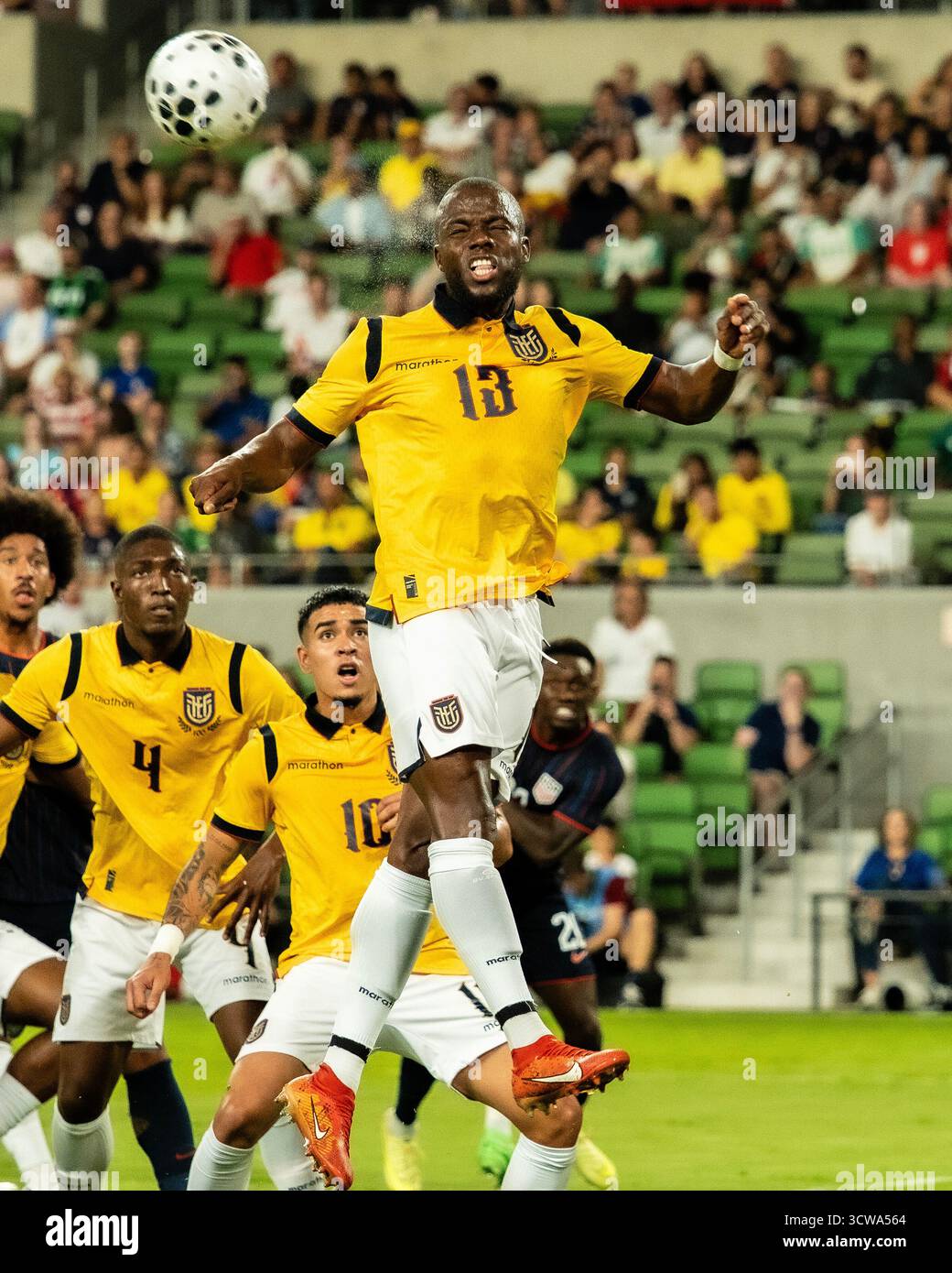 Oct 10, 2025. Kevin RodrÃguez (13) of the Ecuador Soccer Team vs US Men ...