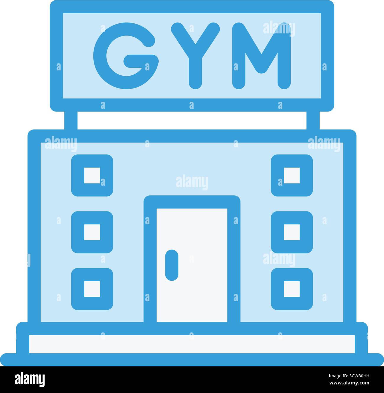 Solid and outline gym icons hi-res stock photography and images - Alamy