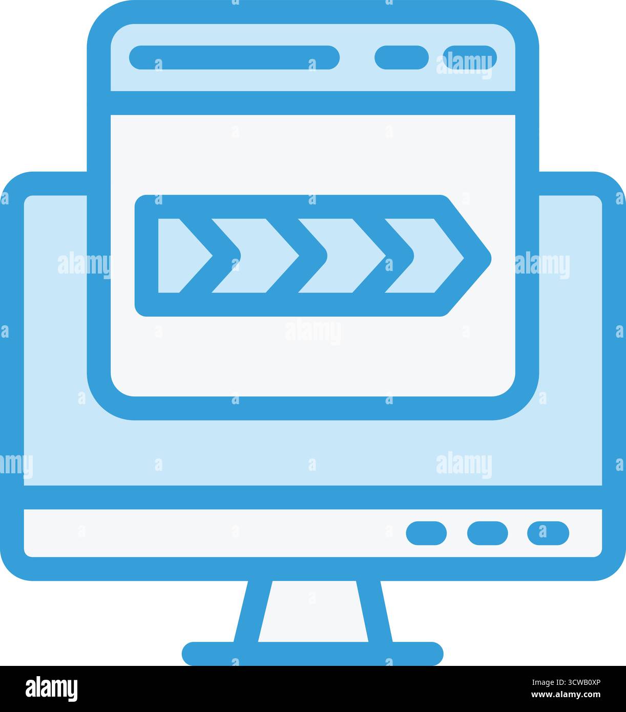 Breadcrumb Vector Icon Design Illustration Stock Vector