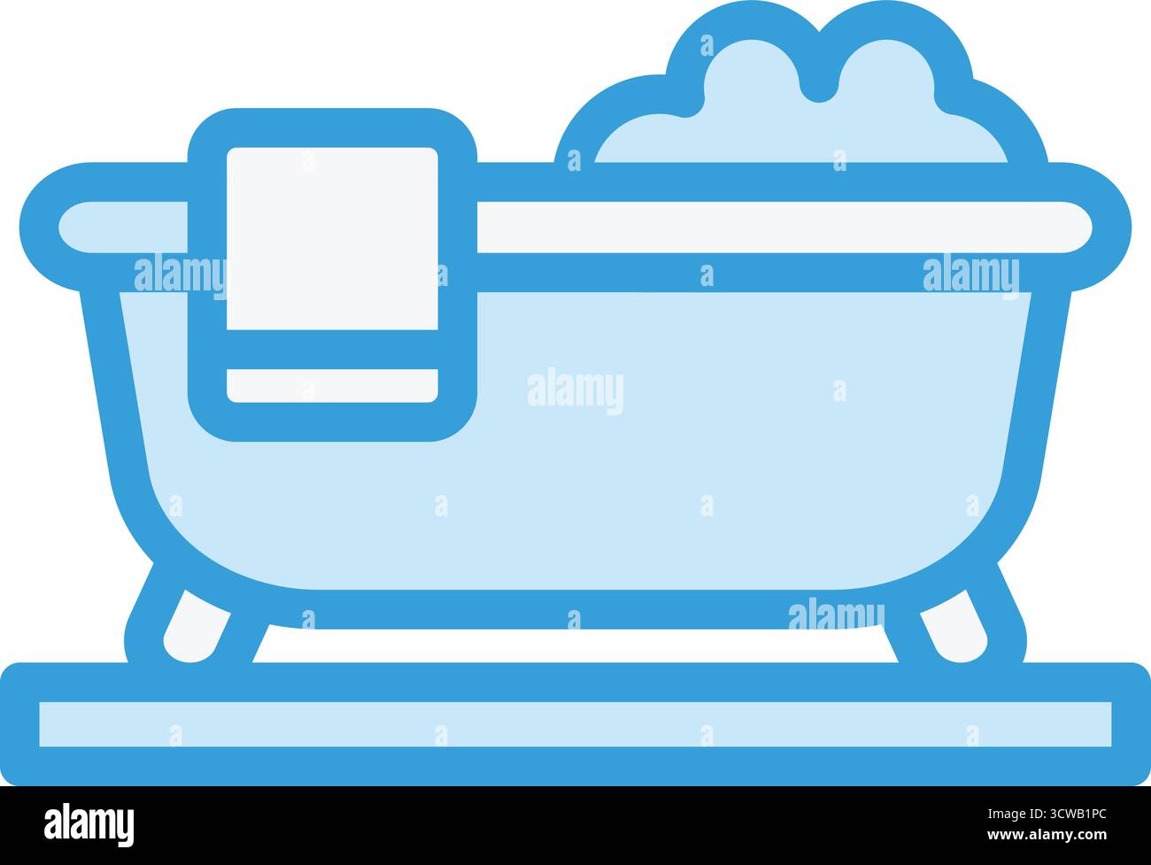 Bathtub Vector Icon Design Illustration Stock Vector