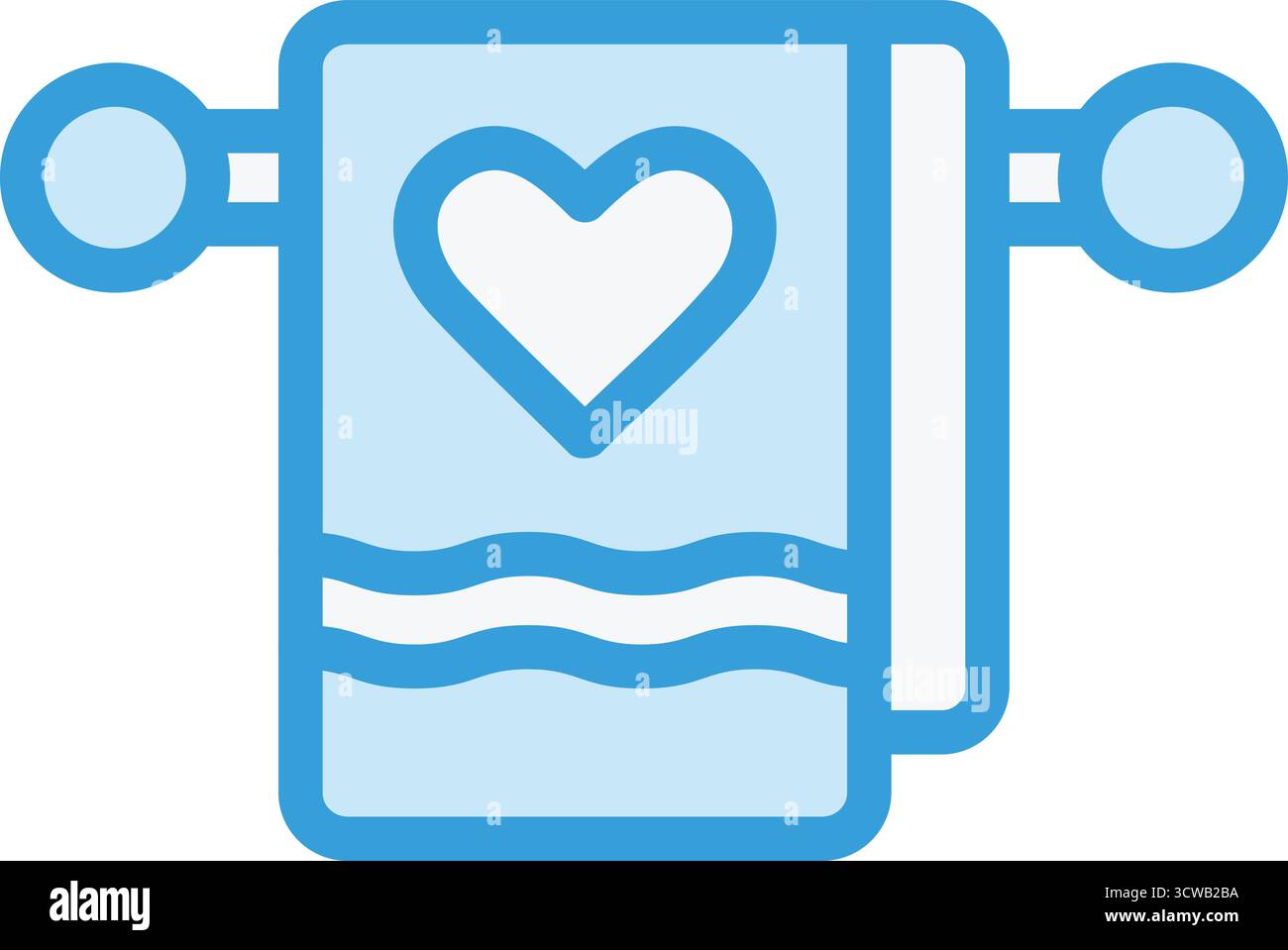 Towel Vector Icon Design Illustration Stock Vector