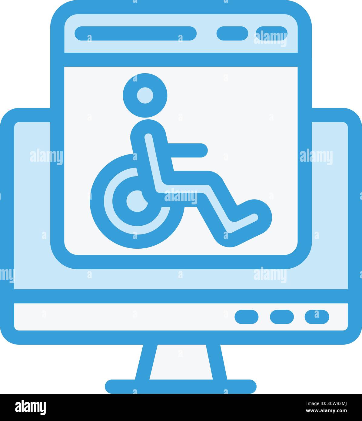 Accessability Vector Icon Design Illustration Stock Vector