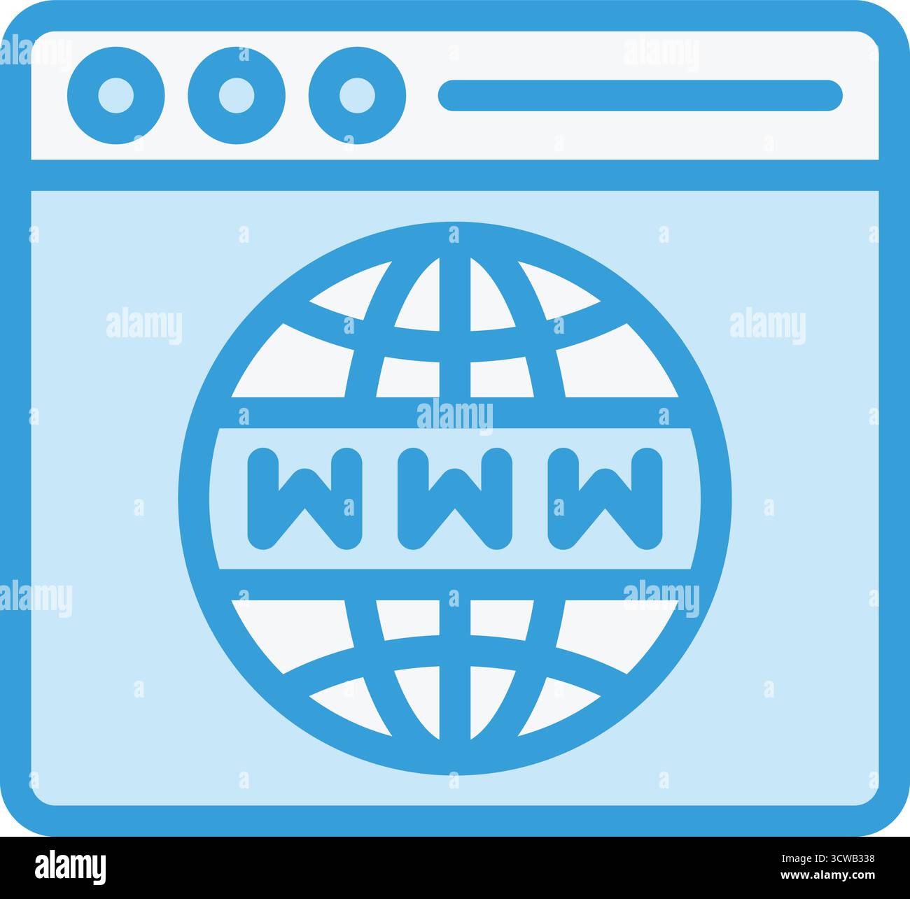 Web Browser Vector Icon Design Illustration Stock Vector