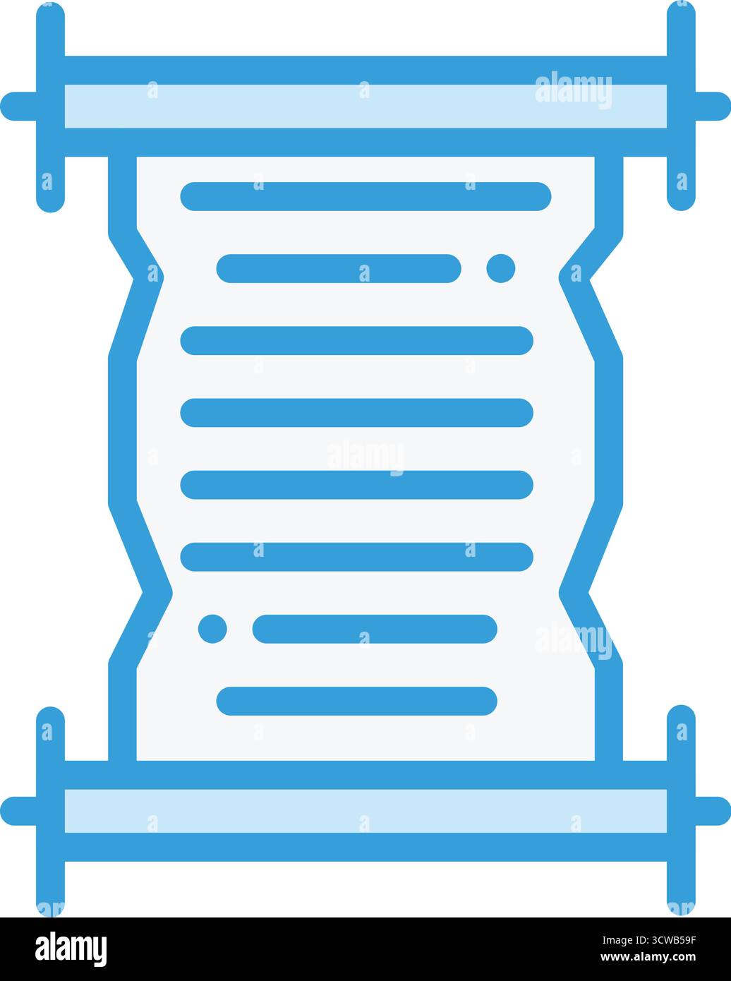 Scroll Vector Icon Design Illustration Stock Vector