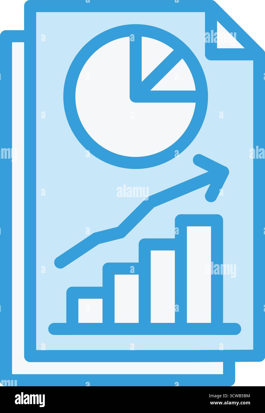 Finance Chart Vector Icon Design Illustration Stock Vector