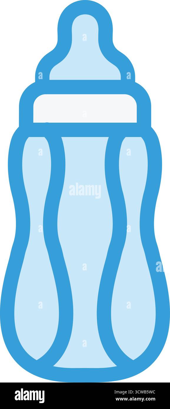 Baby Bottle Vector Icon Design Illustration Stock Vector