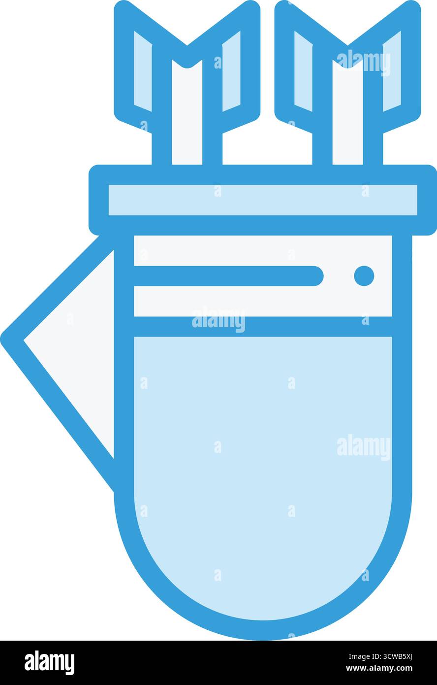 Quiver Vector Icon Design Illustration Stock Vector